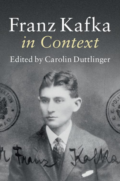 Cover of the book Franz Kafka in Context by , Cambridge University Press
