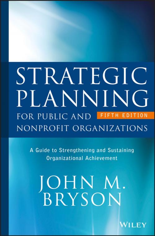 Cover of the book Strategic Planning for Public and Nonprofit Organizations by John M. Bryson, Wiley