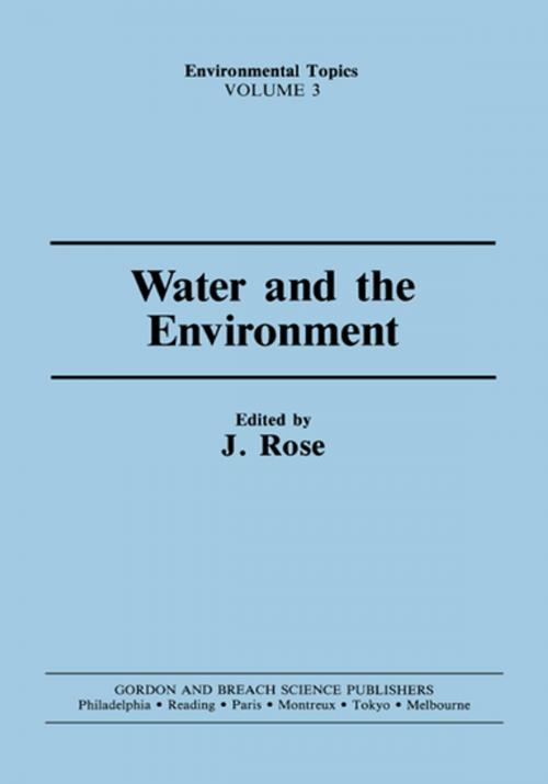 Cover of the book Water & the Environment by Rose, CRC Press