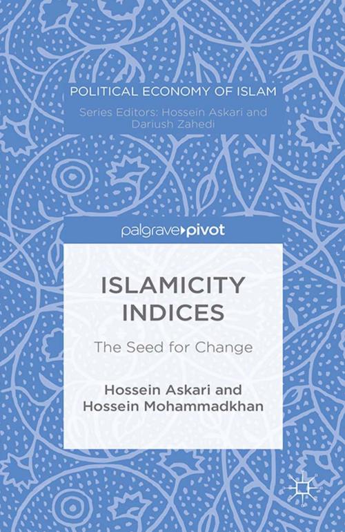 Cover of the book Islamicity Indices by Hossein Askari, Hossein Mohammadkhan, Palgrave Macmillan US