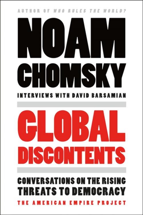 Cover of the book Global Discontents by Noam Chomsky, David Barsamian, Henry Holt and Co.