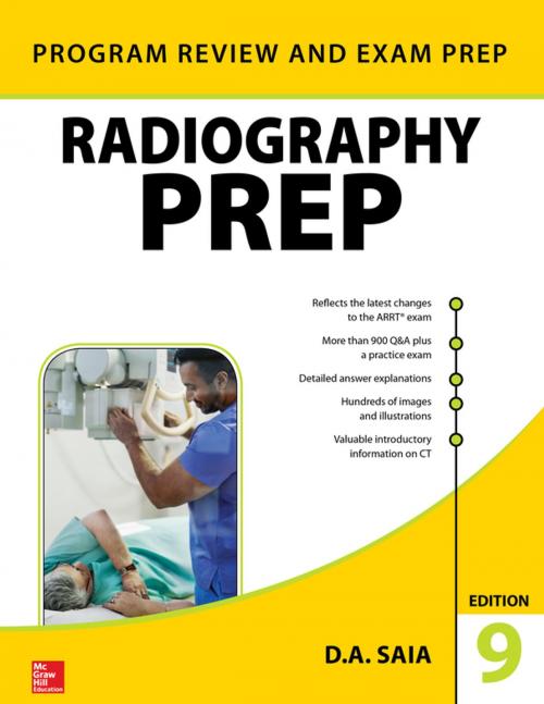 Cover of the book Radiography PREP (Program Review and Exam Preparation), Ninth Edition by D.A. Saia, McGraw-Hill Education