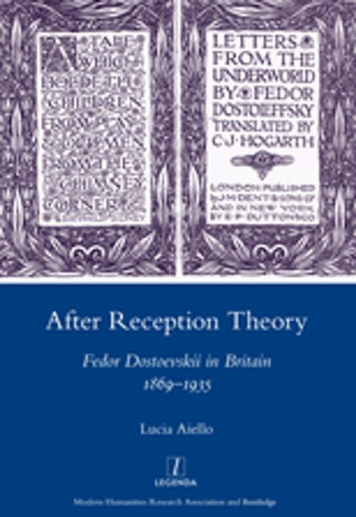 Cover of the book After Reception Theory by Lucia Dr Aiello, Taylor and Francis