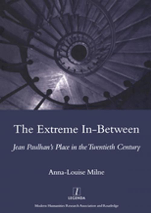 Cover of the book The Extreme In-between (politics and Literature) by Anna-Louise Milne, Taylor and Francis