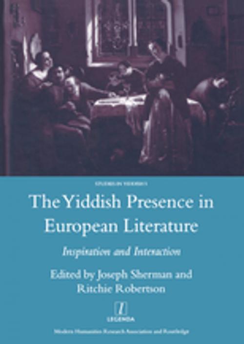Cover of the book The Yiddish Presence in European Literature by Joseph Sherman, Taylor and Francis