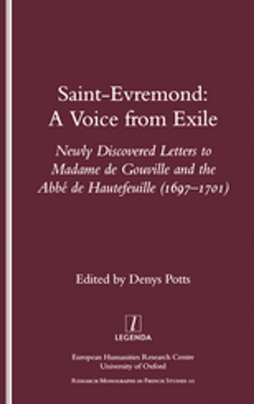 Cover of the book Saint-Evremond by Denys Potts, Taylor and Francis