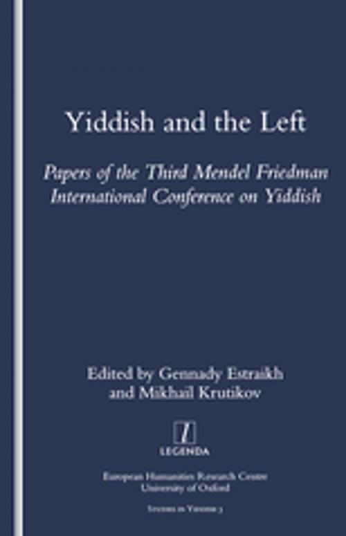 Cover of the book Yiddish and the Left by Gennady Estraikh, Taylor and Francis