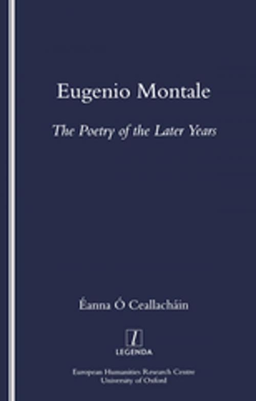 Cover of the book Eugenio Montale by Eanna O Ceallachain, Taylor and Francis