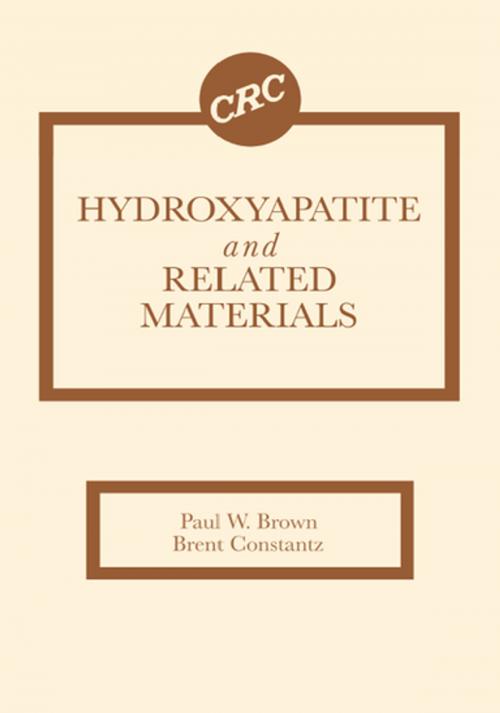 Cover of the book Hydroxyapatite and Related Materials by Paul W. Brown, Brent Constantz, CRC Press