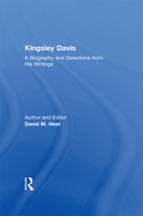 Cover of the book Kingsley Davis by David M. Heer, Taylor and Francis