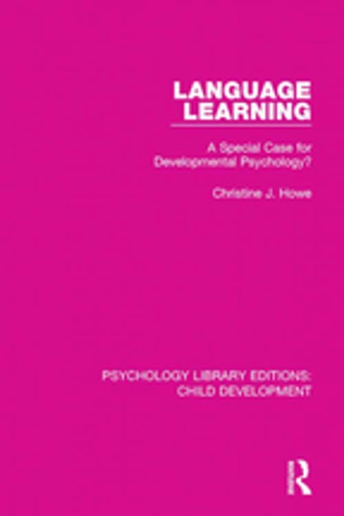 Cover of the book Language Learning by Christine J. Howe, Taylor and Francis