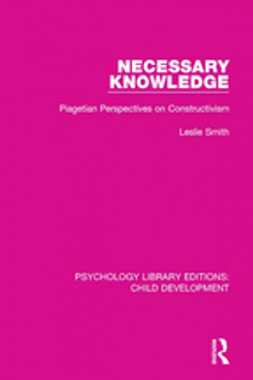 Cover of the book Necessary Knowledge by Leslie Smith, Taylor and Francis