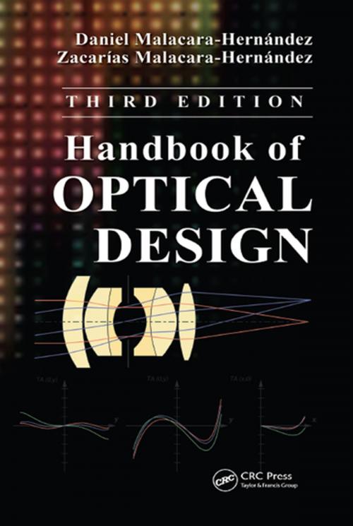 Cover of the book Handbook of Optical Design by Daniel Malacara-Hernández, Zacarías Malacara-Hernández, CRC Press