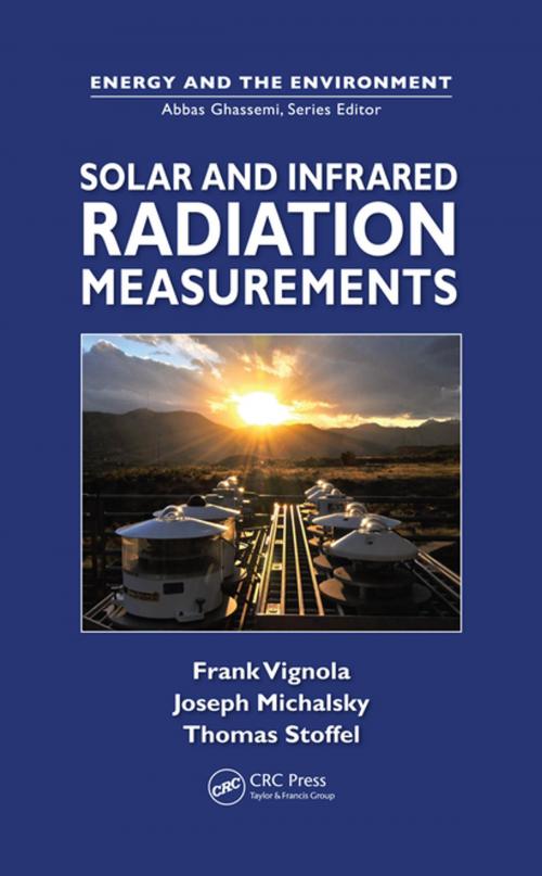 Cover of the book Solar and Infrared Radiation Measurements by Frank Vignola, Joseph Michalsky, Thomas Stoffel, CRC Press