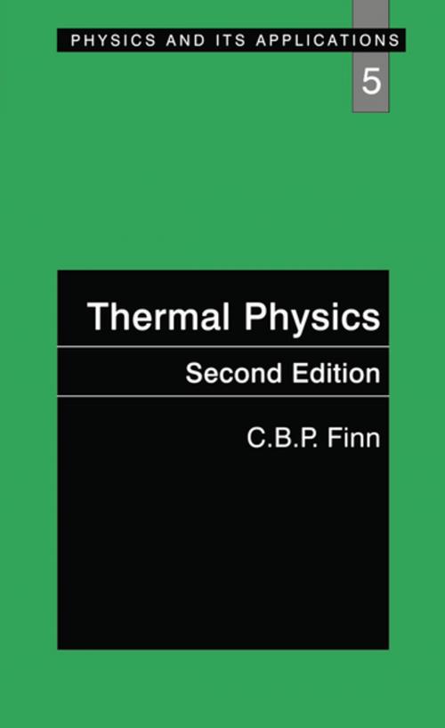 Cover of the book Thermal Physics by C.B.P. Finn, CRC Press