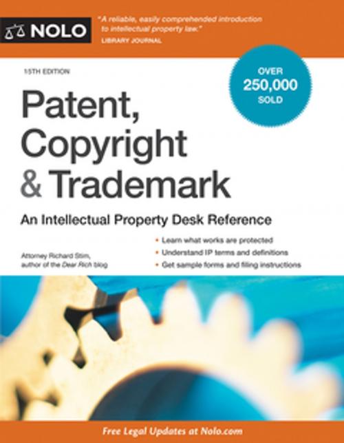 Cover of the book Patent, Copyright & Trademark by Richard Stim, Attorney, NOLO