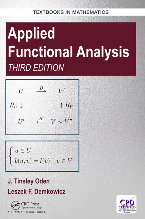 Cover of the book Applied Functional Analysis by J. Tinsley Oden, Leszek Demkowicz, CRC Press