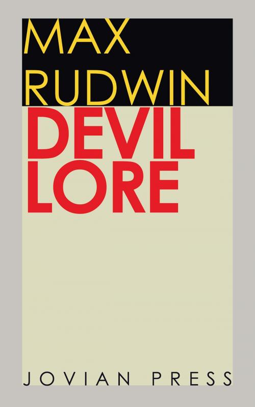 Cover of the book Devil Lore by Max Rudwin, Jovian Press