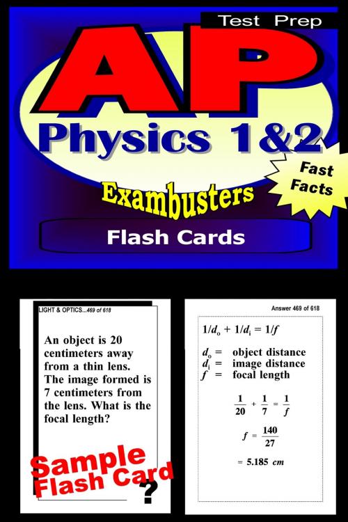 Cover of the book AP Physics Test Prep 1&2 Review--Exambusters Flash Cards by AP Exambusters, Ace Academics, Inc.