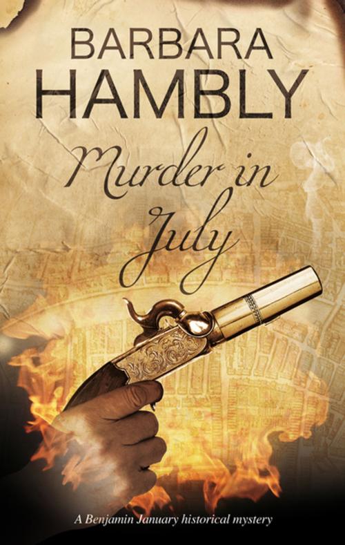 Cover of the book Murder in July by Barbara Hambly, Severn House Publishers