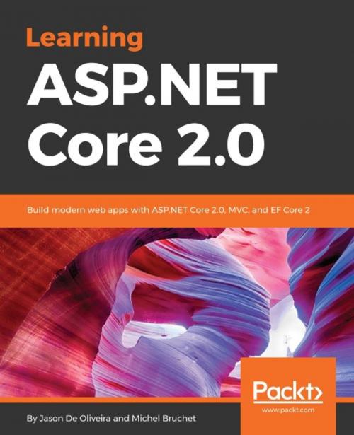 Cover of the book Learning ASP.NET Core 2.0 by Jason De Oliveira, Michel Bruchet, Packt Publishing