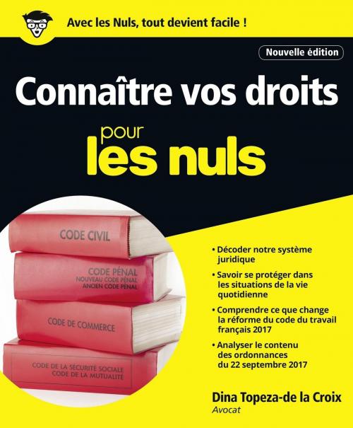 Cover of the book Connaître vos droits pour les Nuls grand format by Dina TOPEZA DE LA CROIX, edi8