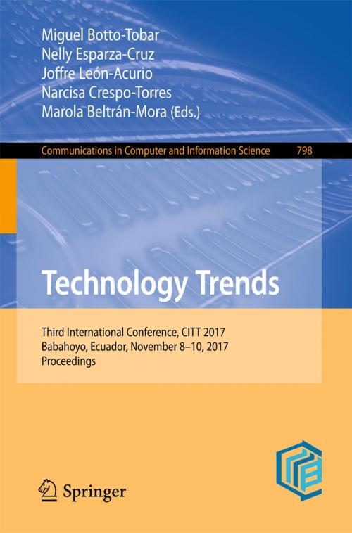 Cover of the book Technology Trends by , Springer International Publishing