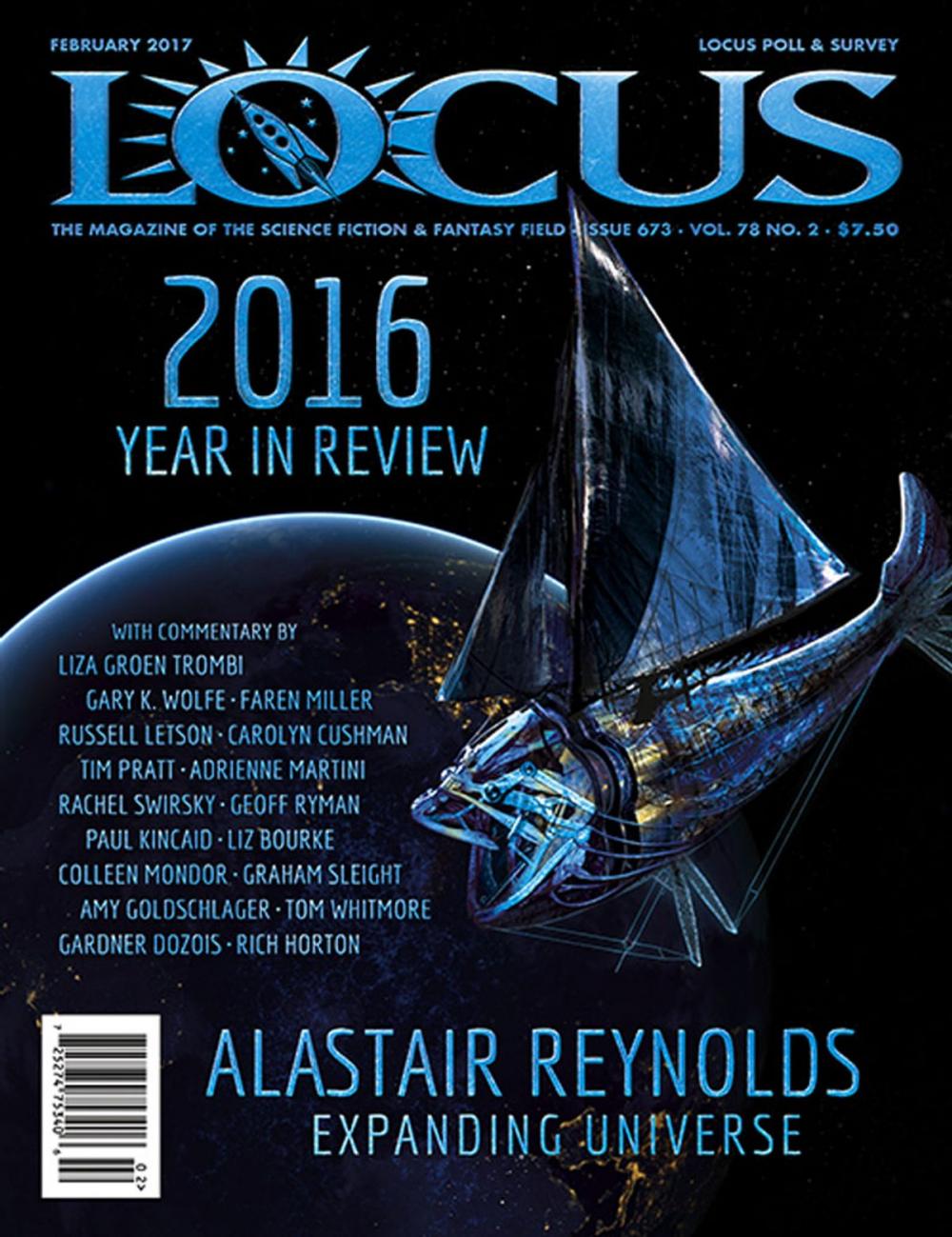 Big bigCover of Locus Magazine, Issue #673, February 2017