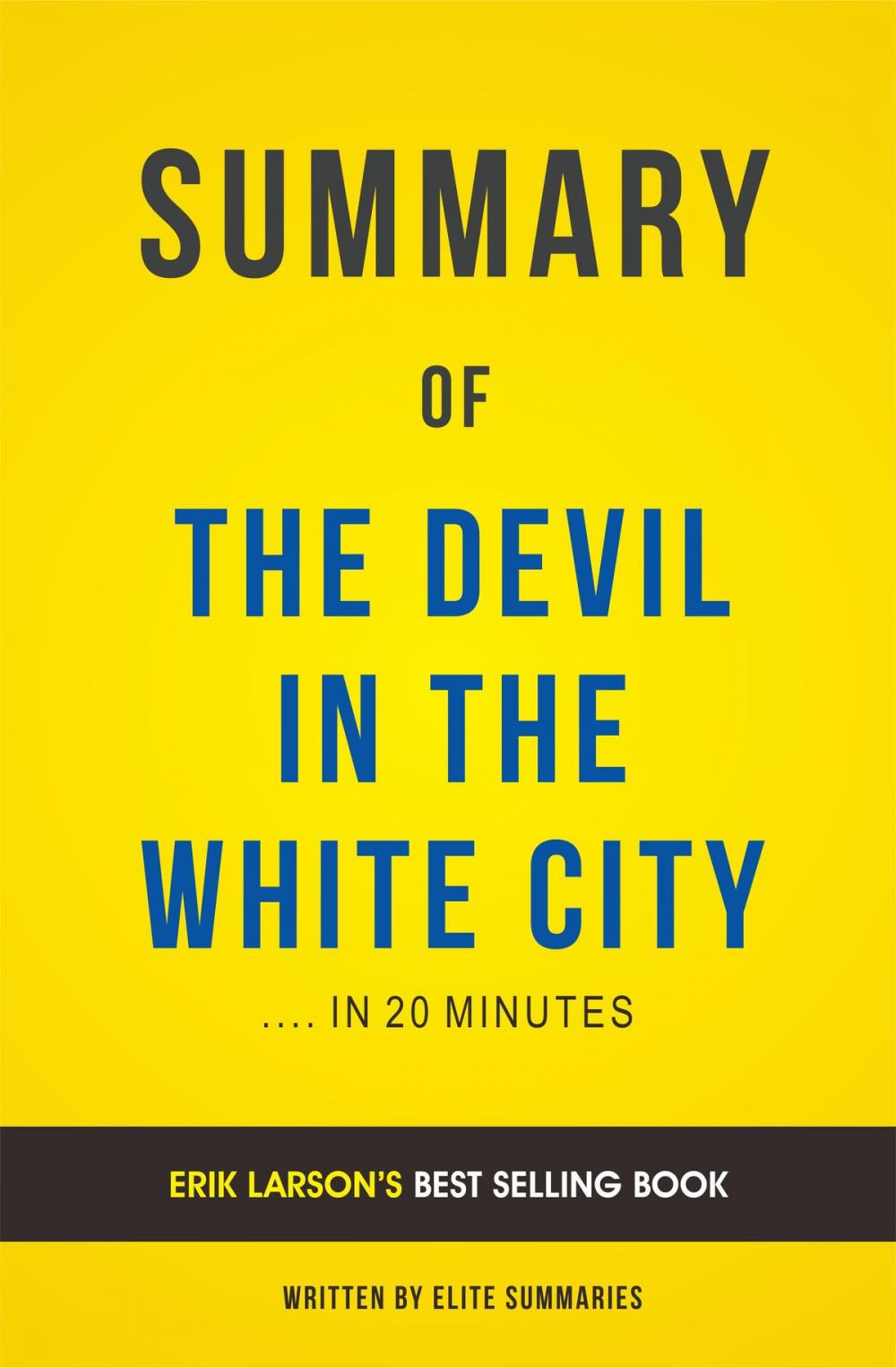 Big bigCover of Summary of The Devil in the White City: by Erik Larson | Includes Analysis