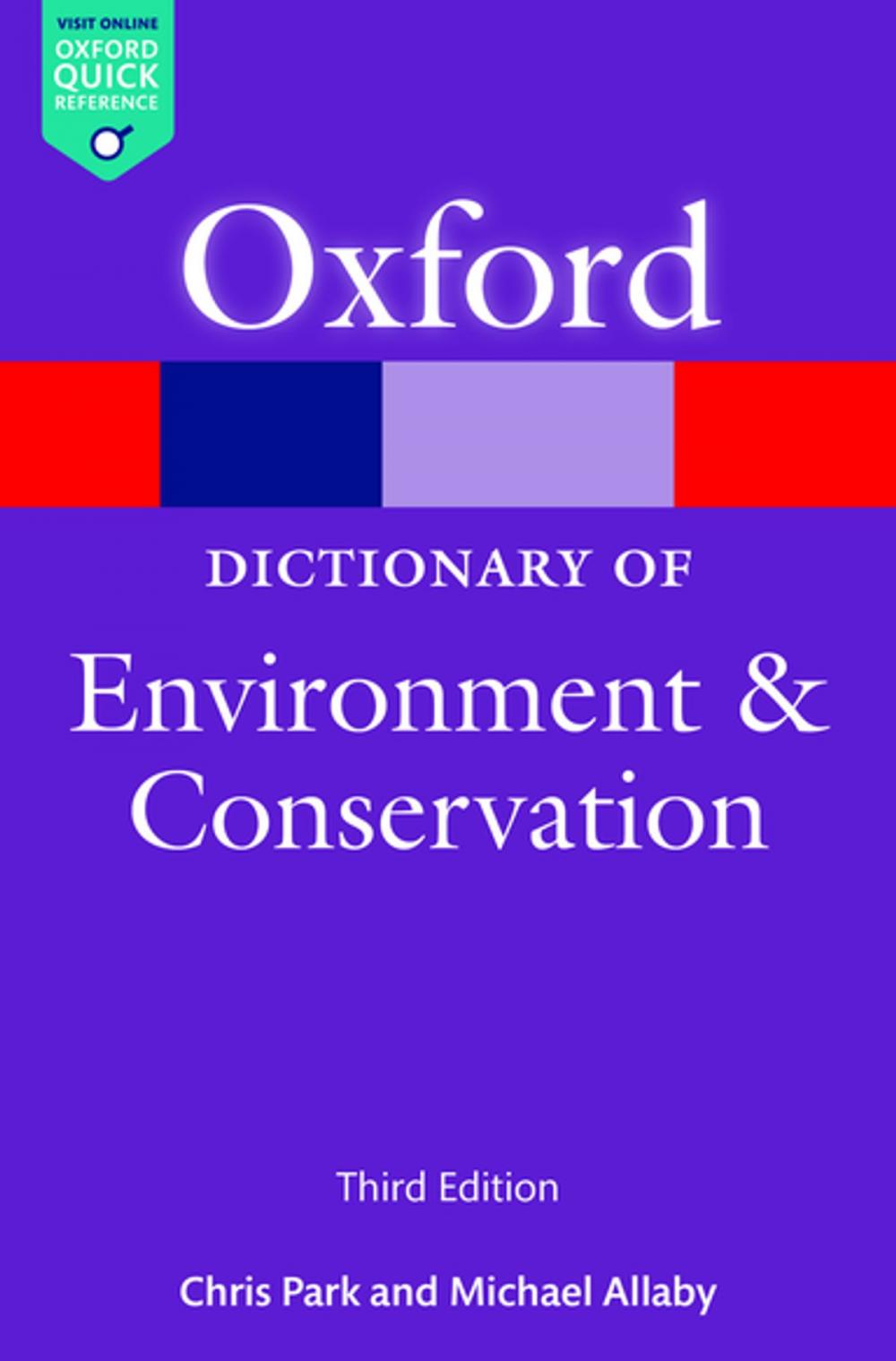Big bigCover of A Dictionary of Environment and Conservation