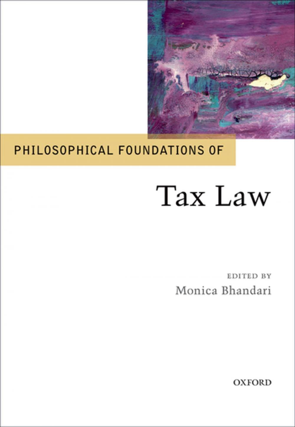 Big bigCover of Philosophical Foundations of Tax Law