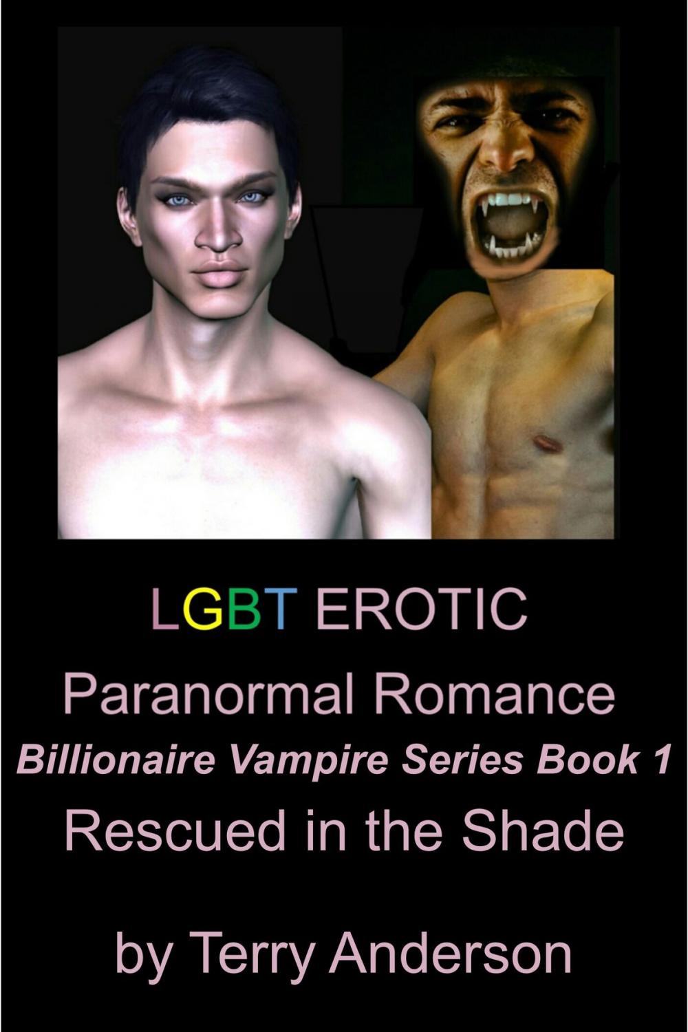 Big bigCover of LGBT Erotic Romance Rescued In The Shade (Billionaire Vampires Series Book 1)