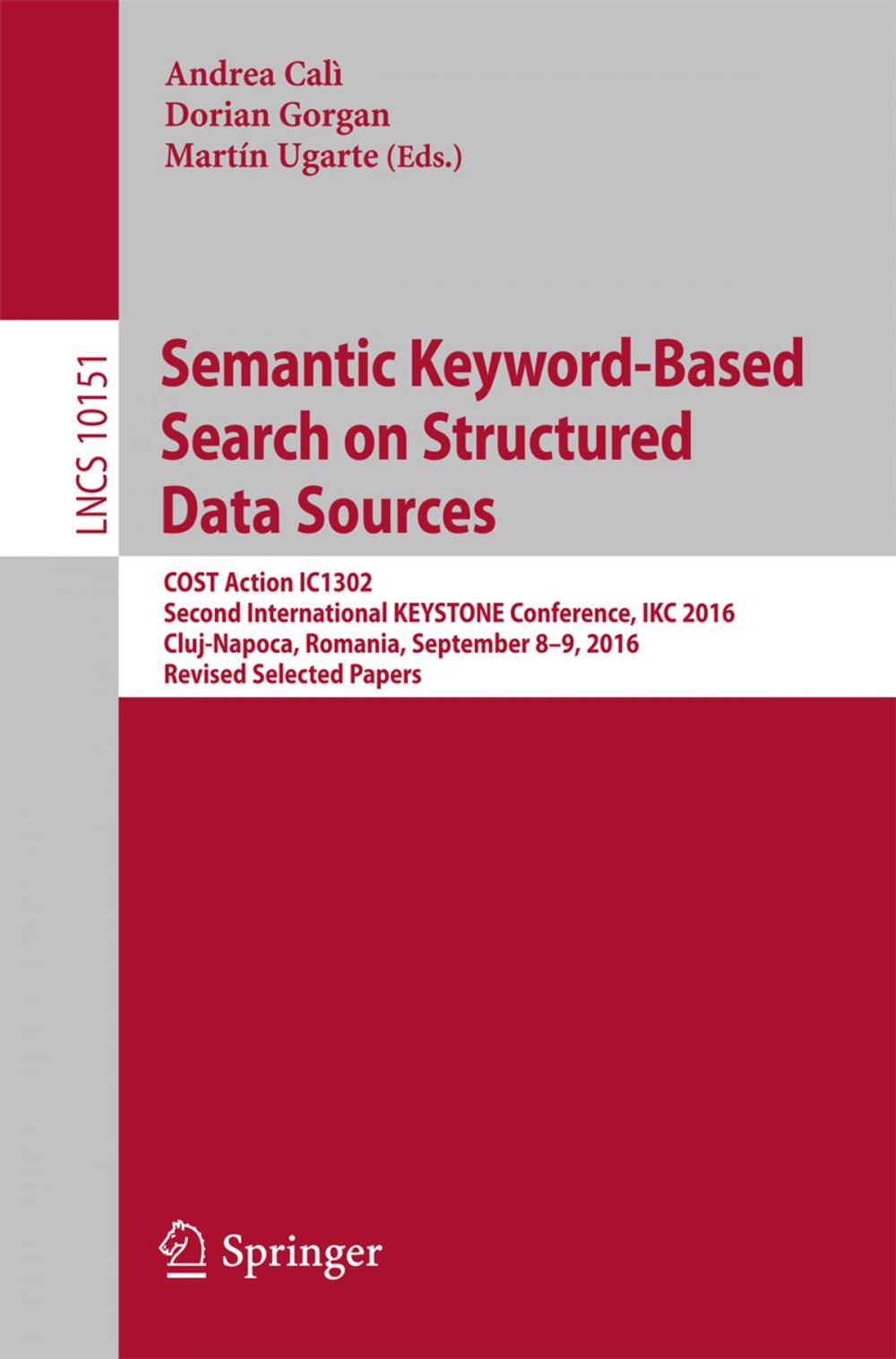 Big bigCover of Semantic Keyword-Based Search on Structured Data Sources
