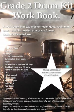 Cover of the book Grade 2 drum kit work book by Jesper Kaae