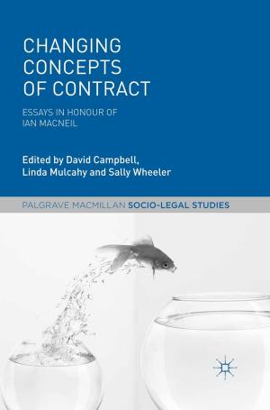 Cover of the book Changing Concepts of Contract by Catherine McCabe, Fiona Timmins