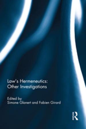 Cover of the book Law's Hermeneutics by Matthew David
