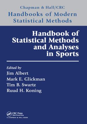 Cover of the book Handbook of Statistical Methods and Analyses in Sports by Al Boggess