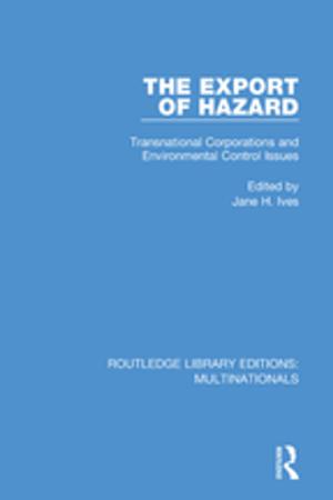 Cover of the book The Export of Hazard by Keith Green, Jill LeBihan