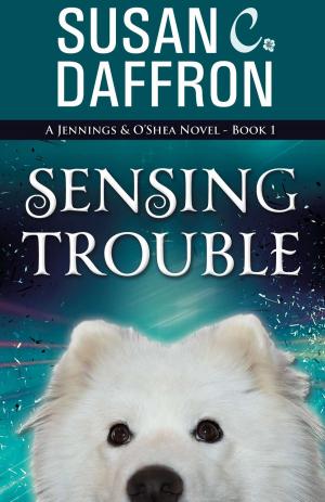 Cover of the book Sensing Trouble by Amanda McCabe, w/a Amanda Carmack