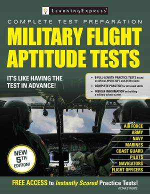 Cover of the book Military Flight Aptitude Tests by Learning Express Editors