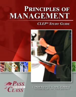 Book cover of CLEP Principles of Management Test Study Guide