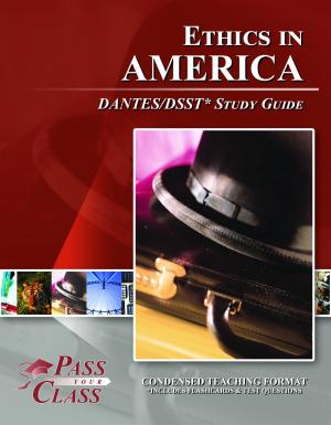 Book cover of DSST Ethics in America DANTES Test Study Guide