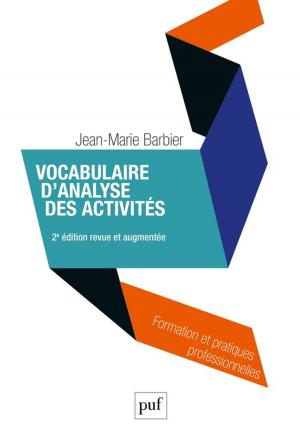 Book cover of Vocabulaire d'analyse des activités