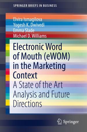 Cover of the book Electronic Word of Mouth (eWOM) in the Marketing Context by Ronald Schlager