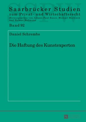 Cover of the book Die Haftung des Kunstexperten by Radvan Markus