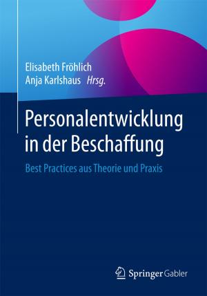 Cover of the book Personalentwicklung in der Beschaffung by Shankar Sridharan, Gemma Price, Oliver Tann, Marina Hughes, Vivek Muthurangu, Andrew M. Taylor