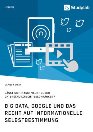 Cover of the book Big Data, Google und das Recht auf informationelle Selbstbestimmung by Josef Woodman