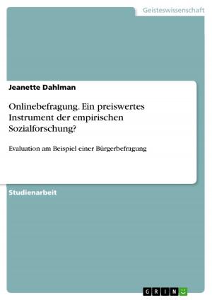 Cover of Onlinebefragung. Ein preiswertes Instrument der empirischen Sozialforschung?