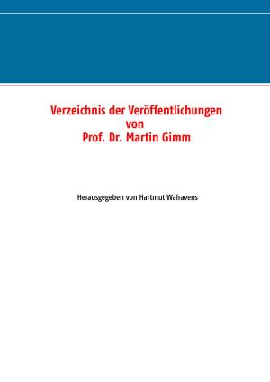 bigCover of the book Verzeichnis der Veröffentlichungen von Prof. Dr. Martin Gimm by 