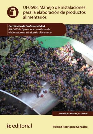 Cover of the book Manejo de instalaciones para la elaboración de productos alimentarios by Antonio Jesús Mendoza Ramírez